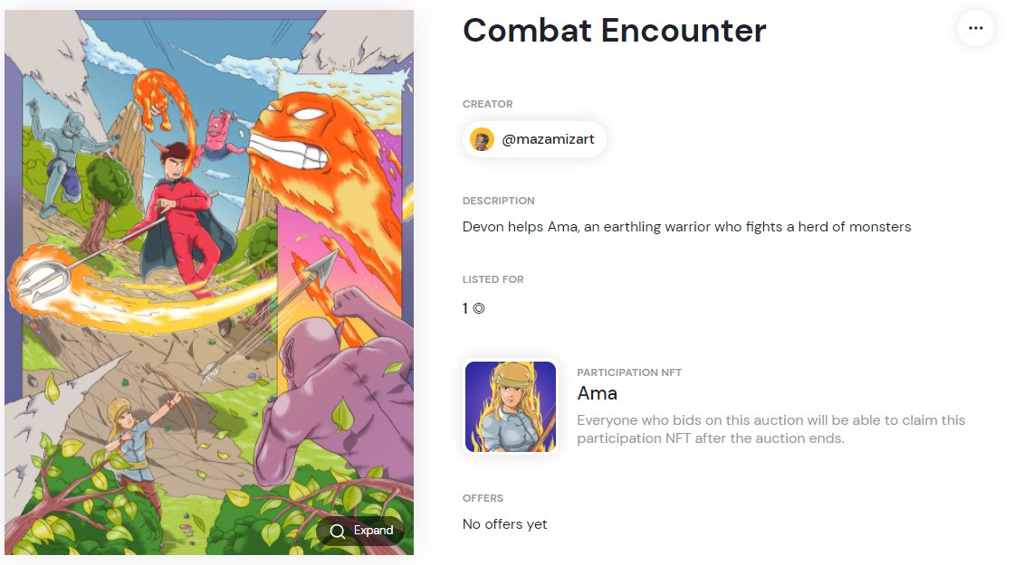 Combat Encounter
include pNFT

formfunction.xyz/@mazamizart/UP…