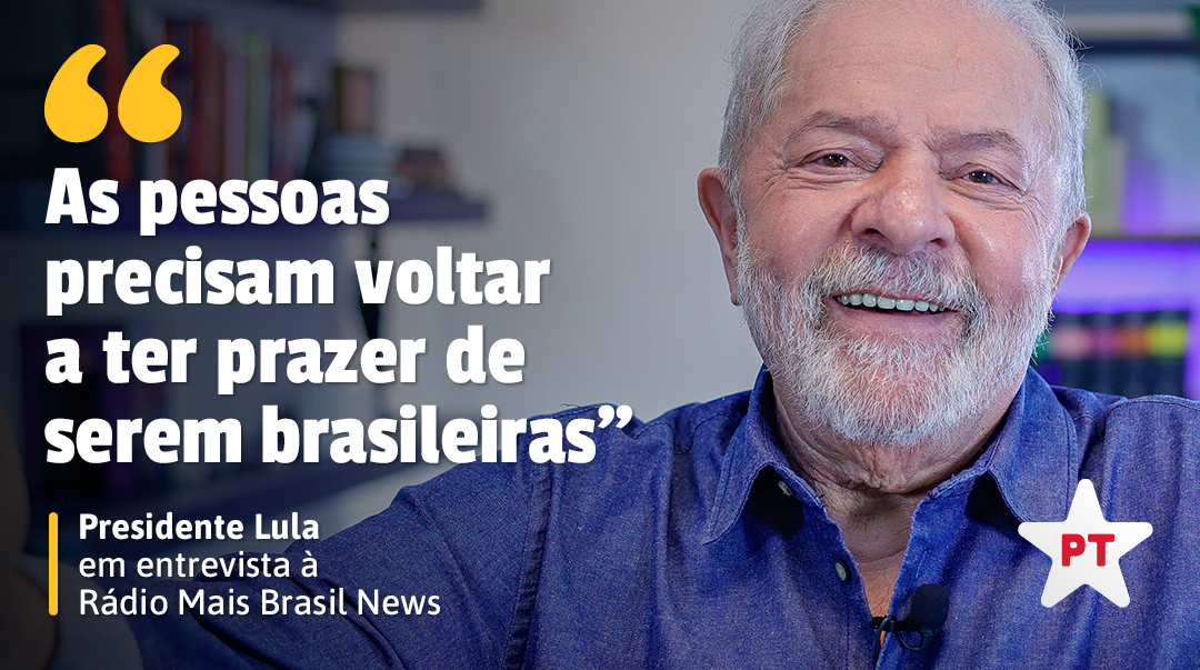 'Esse povo ainda vai voltar a sentir orgulho de ser brasileiro', @LulaOficial 🇧🇷 📲Leia! bit.ly/PT-Crescimento