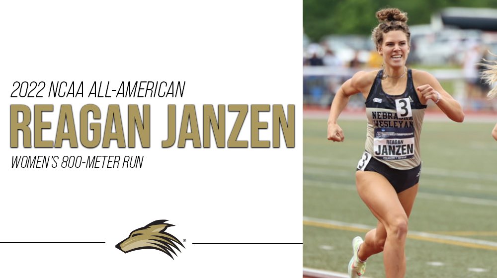 Reagan Janzen wins her third All-American award! Janzen ran a 2:09.74 to finish 8th in the 800-meter!