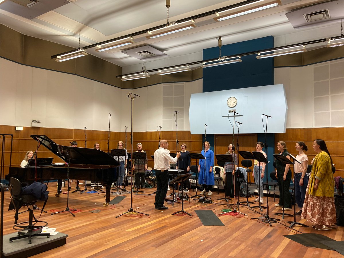 I’ve just ended the most wonderful week recording with the woman’s voices of <a href="/BBCSingers/">BBC Singers</a> and <a href="/AnnaTilbrook/">Anna Tilbrook</a> playing piano. Glorious singing and playing for which many thanks. bc