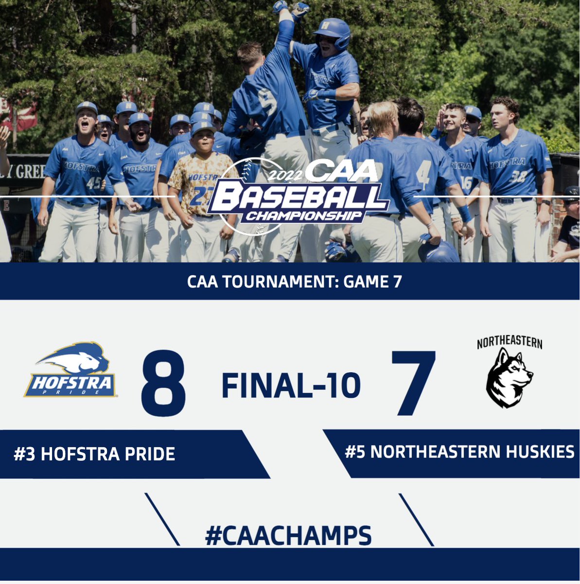 Coastal Athletic Association (@caasports) on Twitter photo Headed to the 'ship!!!
For the first time <a href="/HofstraBaseball/">Hofstra Baseball</a> will play in a conference ๐ game! Headed to the 'ship!!!
For the first time <a href="/HofstraBaseball/">Hofstra Baseball</a> will play in a conference ๐ game!