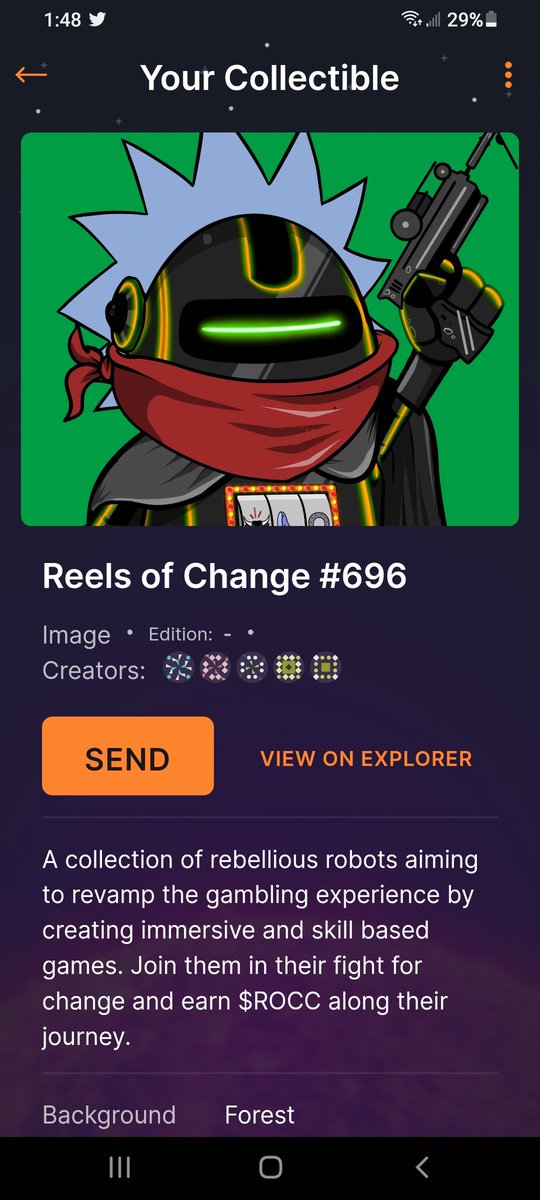 MusicChillZone's tweet photo. picked up this bad boy with my O.G @reelsofchange
ill wait for my free nft after mint this is a good one LFGOOOOO BABYYYYYYYY
#ReelsofChange https://t.co/z6gfCadXec