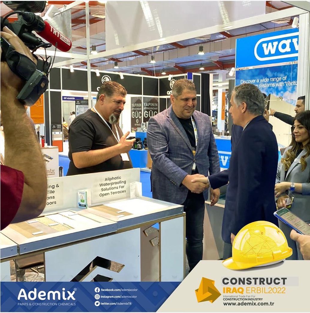 AdemixTR's tweet photo. ERBİL'DE DÜZENLENEN CONSTRUCT IRAQ FUARINDA STANDIMIZI ZİYARET EDEN BAŞKONSOLOSUMUZ SN.HAKAN KARAÇAY’A,TÜRKMEN CEPHESİ YÜRÜTME KURULU ÜYESİ VE TÜRKMEN BAKANI SN.AYDIN MARUF'A , ERBİL TİCARET ATAŞEMİZ SN.KEREM TUZLU'YA VE TISİAD YK’NA ŞÜKRANLARIMIZI SUNUYORUZ.
#ADEMİX https://t.co/dDSvV626AW