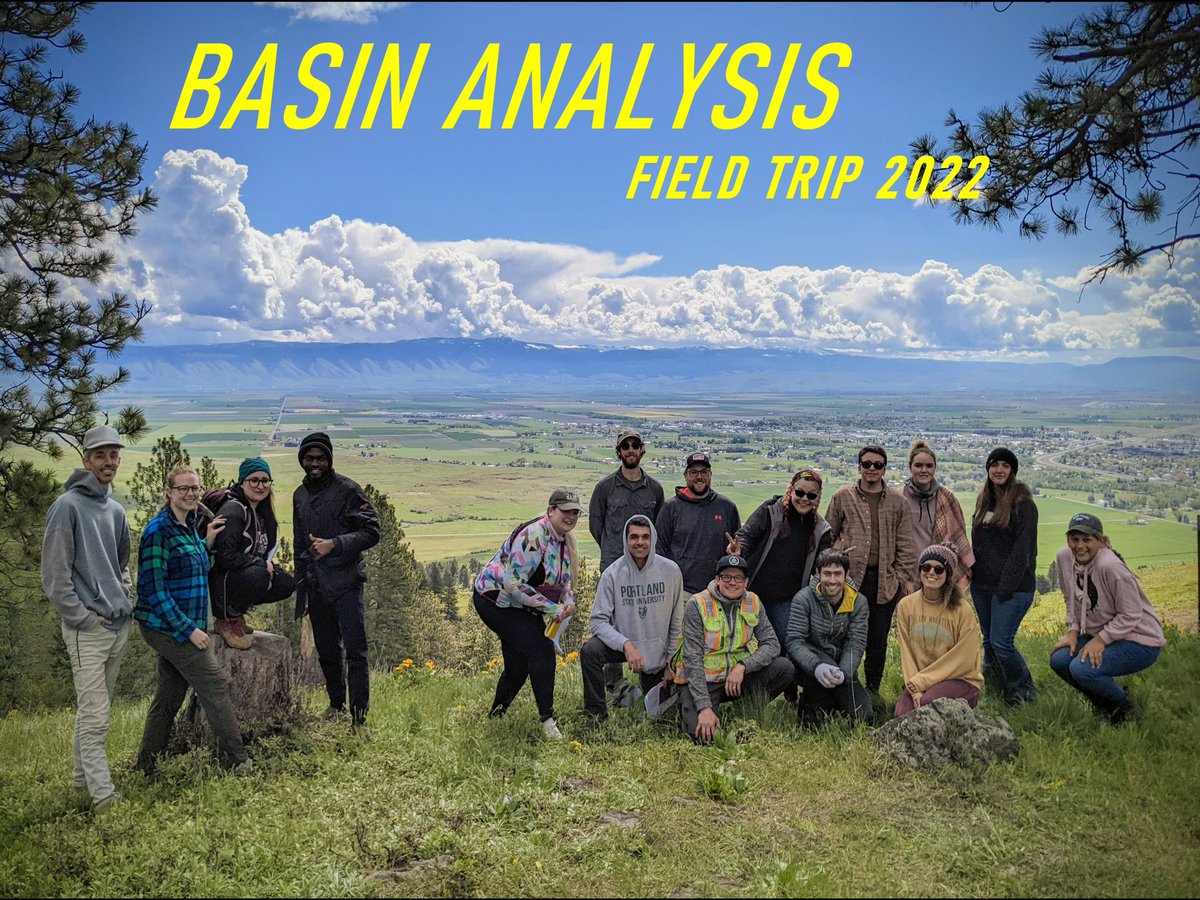 Another photo from the Basin Analysis field trip to the Wallowa Mountains and La Grande basin! 🤩 What a crew! 

#geology #earthscience #science #sedimentology #college #fieldtrip #undergrad #psu #pdx #portland #portlandstateuniversity #summer #getoutside #explore