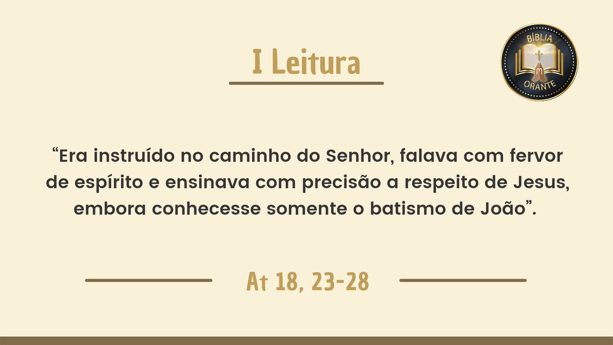 Ensinar a Palavra de Deus, nos enche do seu Santo Espírito.
Evangelizar é preciso!
