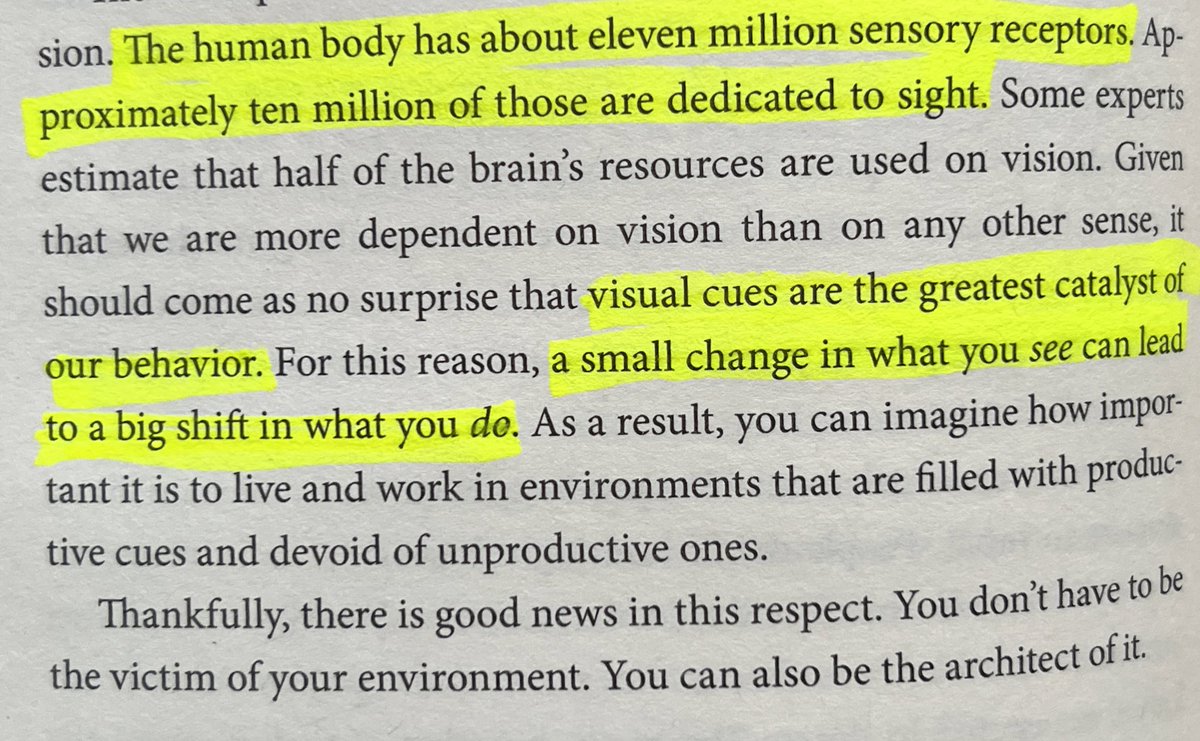 laher_k's tweet photo. Getting back into the habit of reading these days. First up is #AtomicHabits. I found this part quite interesting. To me it highlights important appealing and intuitive design is for good, effective #UX https://t.co/Iknfb78CWA