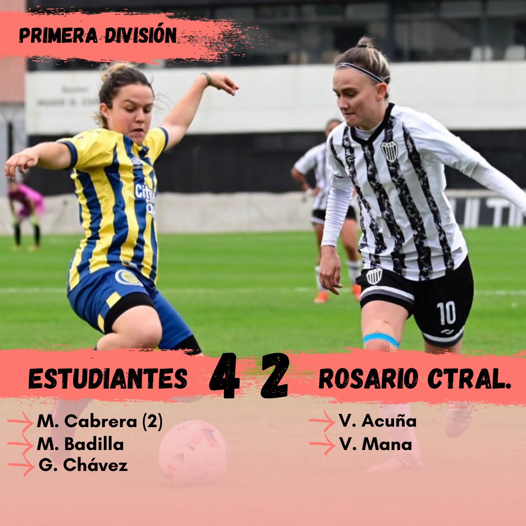 💯Estudiantes sigue con su gran nivel y venció a un Rosario Central que venía con un buen andar en el torneo. El partido fue muy entretenido, con los dos equipos intentando llegar al gol con su juego pero el conjunto de Caseros fue el que se llevó los tres puntos.