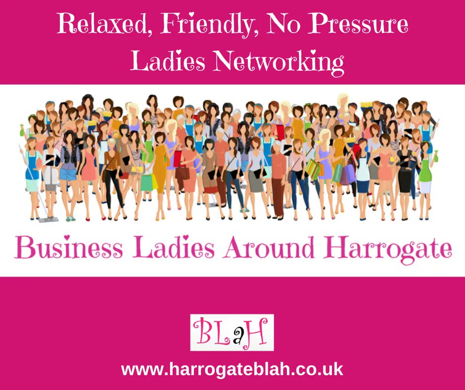 HATE NETWORKING? Try Business Ladies around Harrogate (BLaH).  You don't need to be from Harrogate to join us.  Relaxed, friendly, no pressure ladies networking with workshop &amp; spectacular lunch.  Full details 👉👉buff.ly/3FrLWZj #harrogateindies #harrogate #harrogateblah