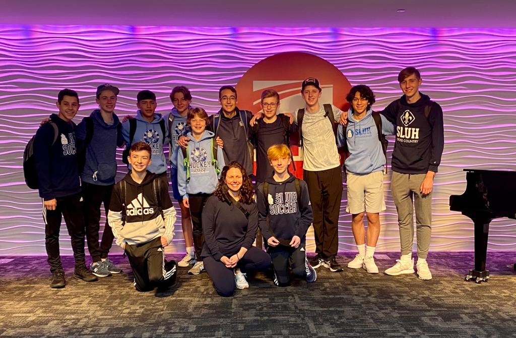 🇪🇸¡Vámonos!This morning our 12 freshmen Spanish students &amp; Mrs. Kate Toussaint took off to spend 2 weeks with our amazing partner-Colegio Irabia-Izaga in Pamplona, Spain. So excited for these Jr. Bills and to resume these vital programs. ¡Vayan con dios, chicos!#SLUHglobal