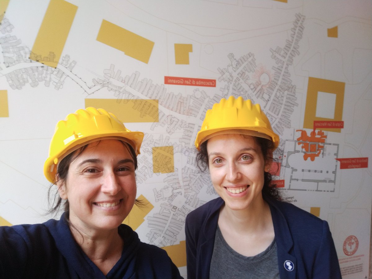 IGradante's tweet photo. Fieldwork in the catacombs! Documenting Christian inscriptions in situ with @SimonStoyanova 
#crossreads @Sicilyepigraphy https://t.co/Q0XpnyRc8A