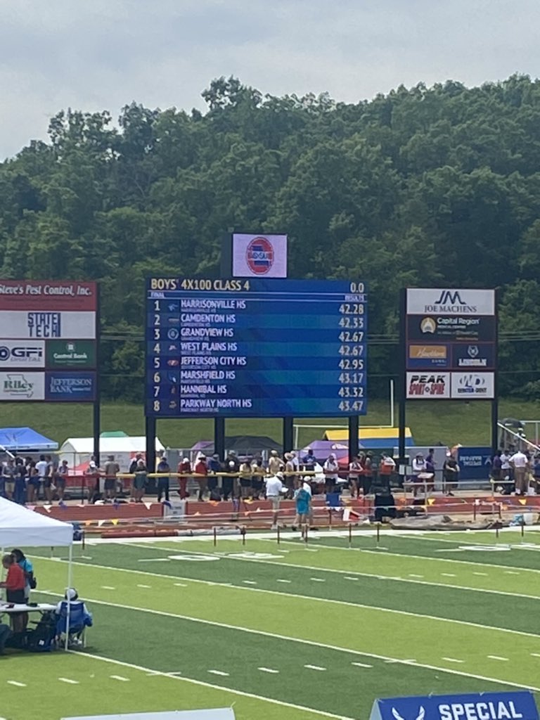 The boys 4x100m relay team of Sean Phillips, <a href="/calanwright_/">kk</a>, <a href="/ZayVionH6/">idrxpzay</a> and <a href="/GriouardWeddin2/">Griouard Weddington</a> clocked a time of 42.67!!! Good for 3rd place at STATE!!! #AllState