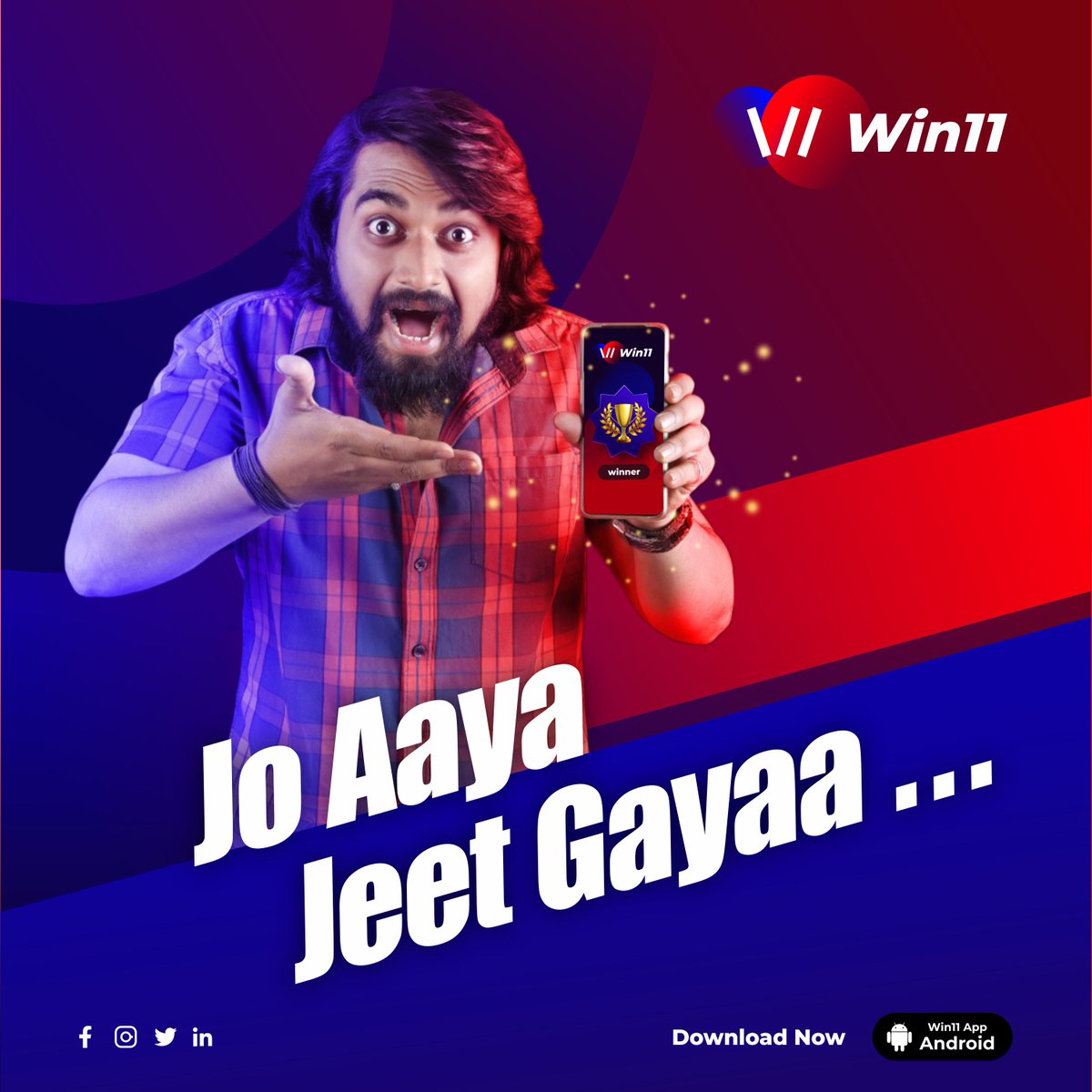 win11_in's tweet photo. Jo Aaya Jeet Gaya...!
Best choice best Prize
Win Up To ₹100 Crore

Join Us Today’s Match

India’s Smartest platform to redefine your strategy to Win the match!

#playtowin #ipl2022 #ipl #tataipl #cricket #win11 #win #sports #sport #cricketlovers #iplauction #iplschedule https://t.co/PwN43Dhcgz