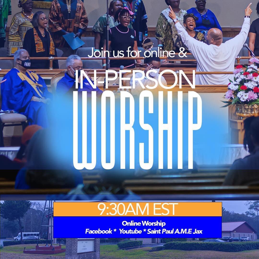 We can't lie... we are SO excited about  Sunday🙌🏽! Fellowship with us online or in person. 9:30AM EST. Come receive and inspirational and transformational word for the entire family. #sunday #worship #spjax #allin