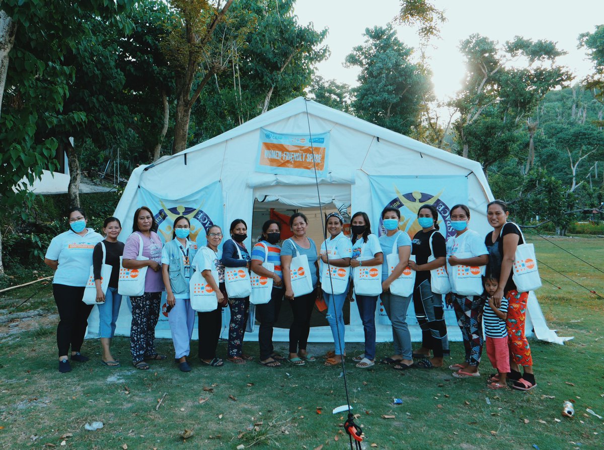 kaidjimenez's tweet photo. My week in photos: Finally got to meet and personally thank the Facilitators at the Women-Friendly Space in Limasawa. Despite being affected by Typhoon Odette themselves, the amazing women stepped up to raise awareness about #GBV prevention &amp; response in their communities 🧡 https://t.co/4U8Wkwbtl4