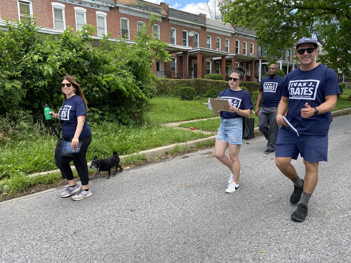 ivanjbates's tweet photo. Team #BatesForBaltimore came through to Park Heights and Pimlico this morning, Northwest neighbors to our campaign HQ over at Hilltop! Our volunteers heard many stories, some heartwarming, and many heartbreaking, but the message was clear: everyone is voting Ivan Bates this July! https://t.co/x8XmUtjiYU