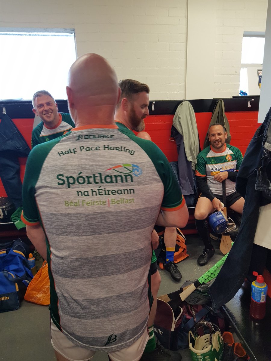 Team talk before the <a href="/lamhdheargclg/">Lámh Dhearg CLG</a>  social hurling game. Cant get them to take this seriously. 
Thanks for the invite.
All deserve a pint🍺