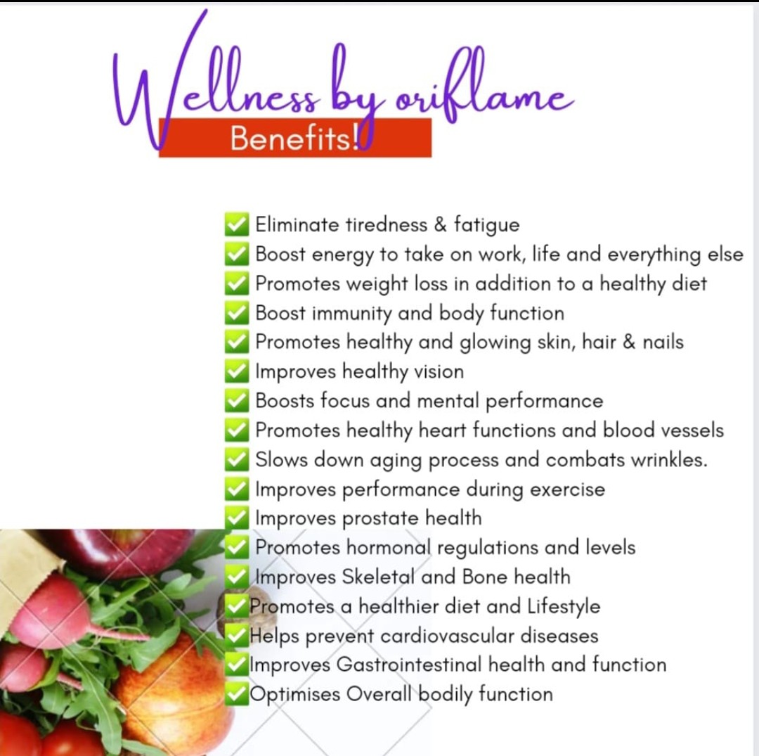 Oriflame wellness product,the best supplement for a healthy life style.💖💖