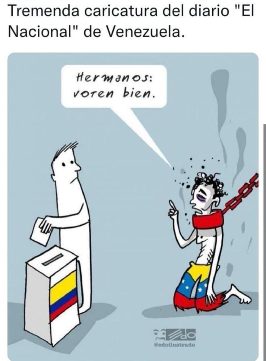 LuisGuillermoVl's tweet photo. Tremenda caricatura de el diario “El Nacional” de Caracas. https://t.co/GrUkf5M6BT