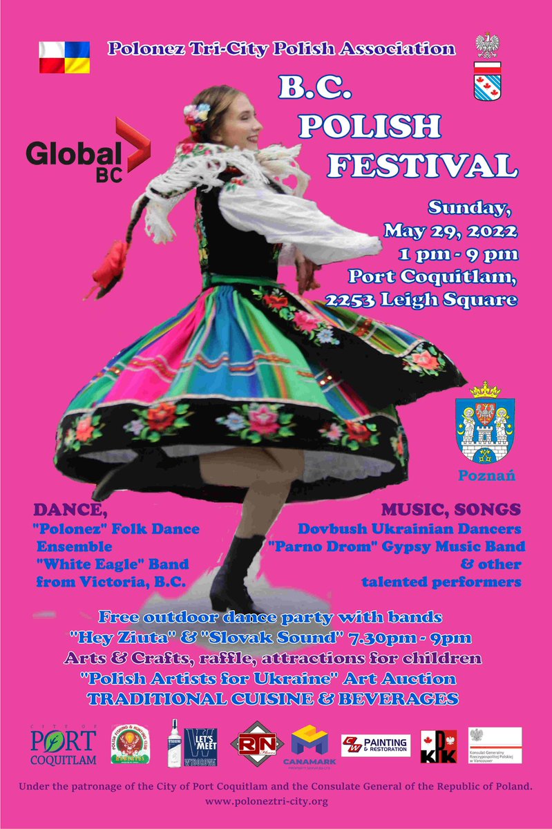 Michael K. Dembek 🇵🇱 (@michaeldembek) on Twitter photo I’m excited for the B.C. Polish festival in <a href="/CityofPoCo/">City of Port Coquitlam</a> tomorrow!
Can’t wait to see everyone! 🇵🇱🥟💐
#PoCo I’m excited for the B.C. Polish festival in <a href="/CityofPoCo/">City of Port Coquitlam</a> tomorrow!
Can’t wait to see everyone! 🇵🇱🥟💐
#PoCo