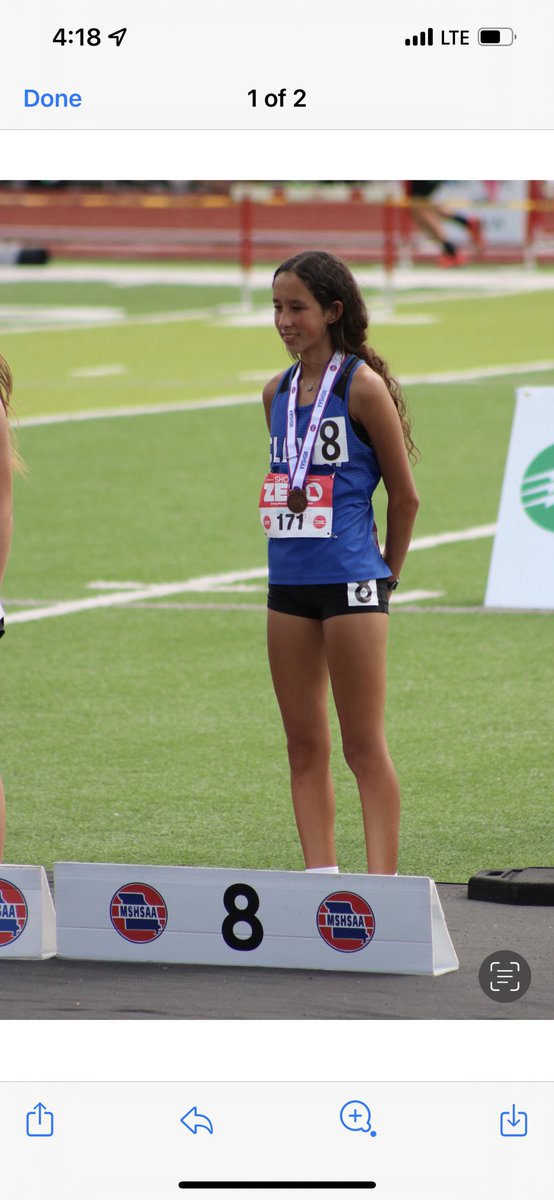 Congrats to <a href="/ChloeS2332/">Chloë Smith</a> on taking 8th in the 3200 and making All State! <a href="/cleverathletics/">Clever Athletics</a>