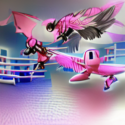 Theme fight or flight it should use primarily pink colors (#BYAG) #art #artist #artwork #nft #nfts #nftcollector