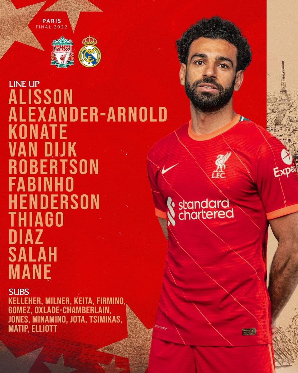 stephenclfc's tweet photo. Team news to face Real Madrid let’s go red men YNWA boom 💥 X https://t.co/pCACGtc2Np