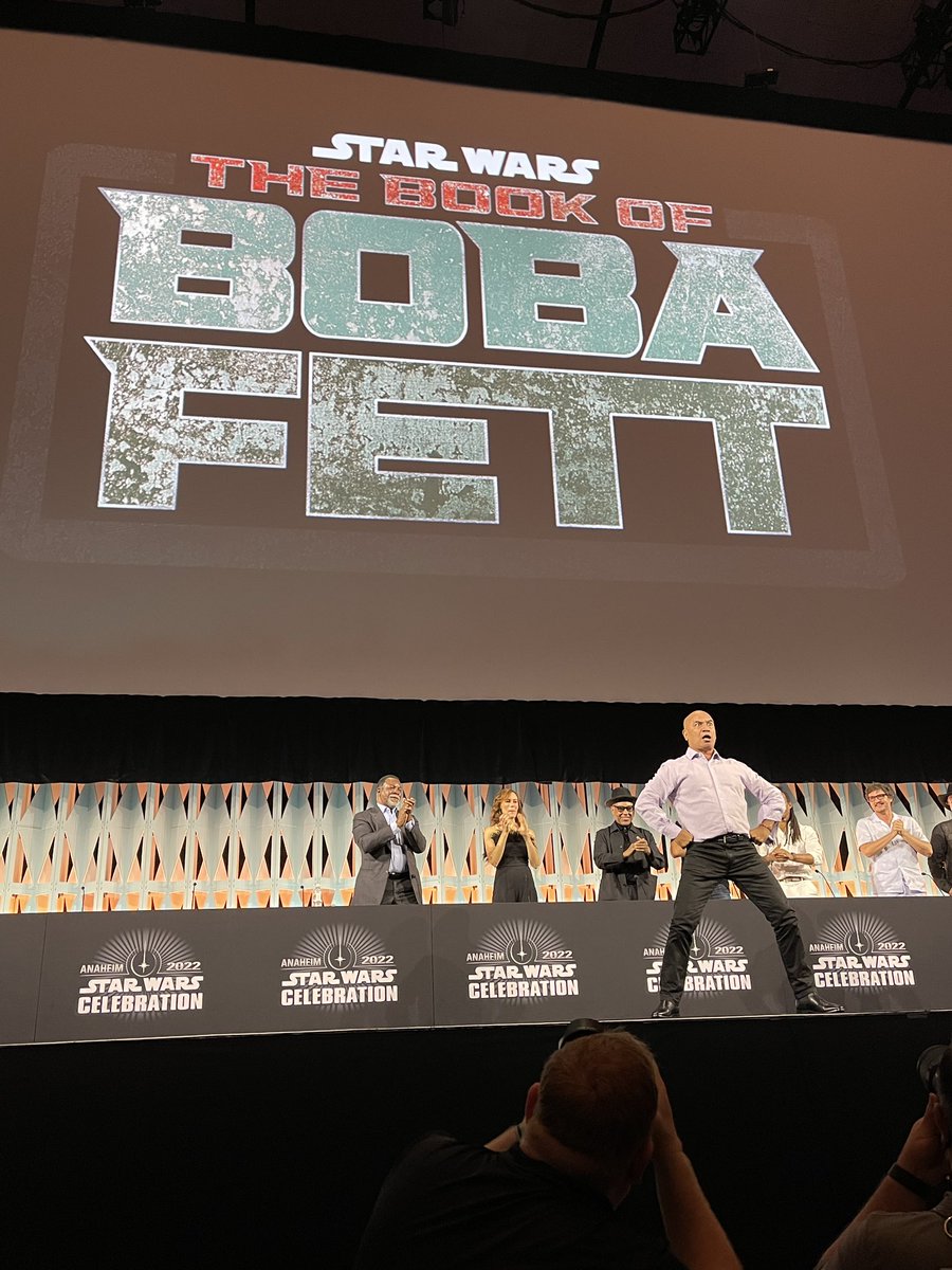 An incredible entrance from Temuera Morrison as he arrives to talk all things Boba Fett!