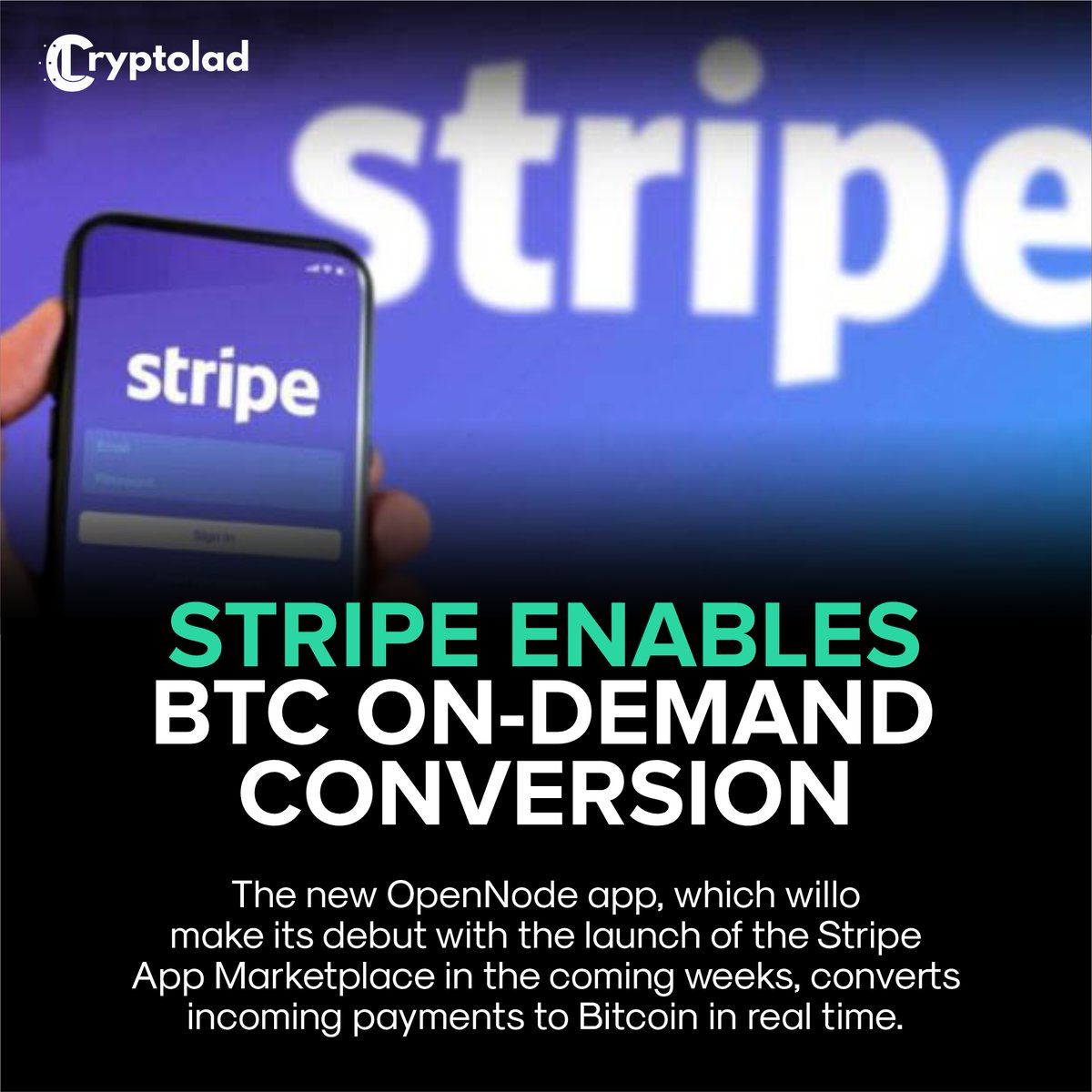 OpenNode continues to make Bitcoin part of the established payment infrastructure with a new app that will allow Stripe users to gain Bitcoin exposure directly from the Stripe Dashboard.
---
🌐 cryptolad.co
.
.
#cryptolad #trading #mining #staking #stakingguide