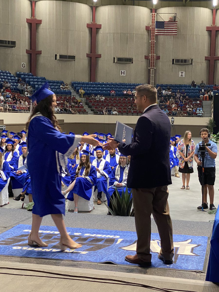 Today a graduate and in August 2022 serving as part of our <a href="/SanAngeloISD/">San Angelo ISD</a> family as a <a href="/bradfordlobos/">Bradford Elementary</a>. The future is bright! 🌟🌟🌟#growyourown #futureteacher