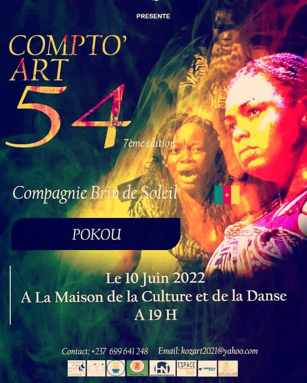 J'ai le plaisir de vous annoncer que La #Compagnie_Brin_de_Soleil jouera au festival international de théâtre #Compto_Art ce 10 Juin 2022 à Douala. Amie et connaissance de Douala on Arrive !!!

#Amour #Travail #Partage