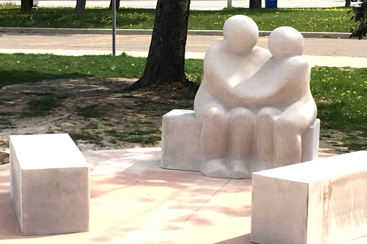 I drive by this memorial everyday. Prayers are with all victims of gun violence. It CAN and HAS happened HERE. Today marks 47 years since the school shooting at Brampton Centennial. On this tragic day, a 16-year-old  killed a classmate, a teacher, himself, and injured 13 others.