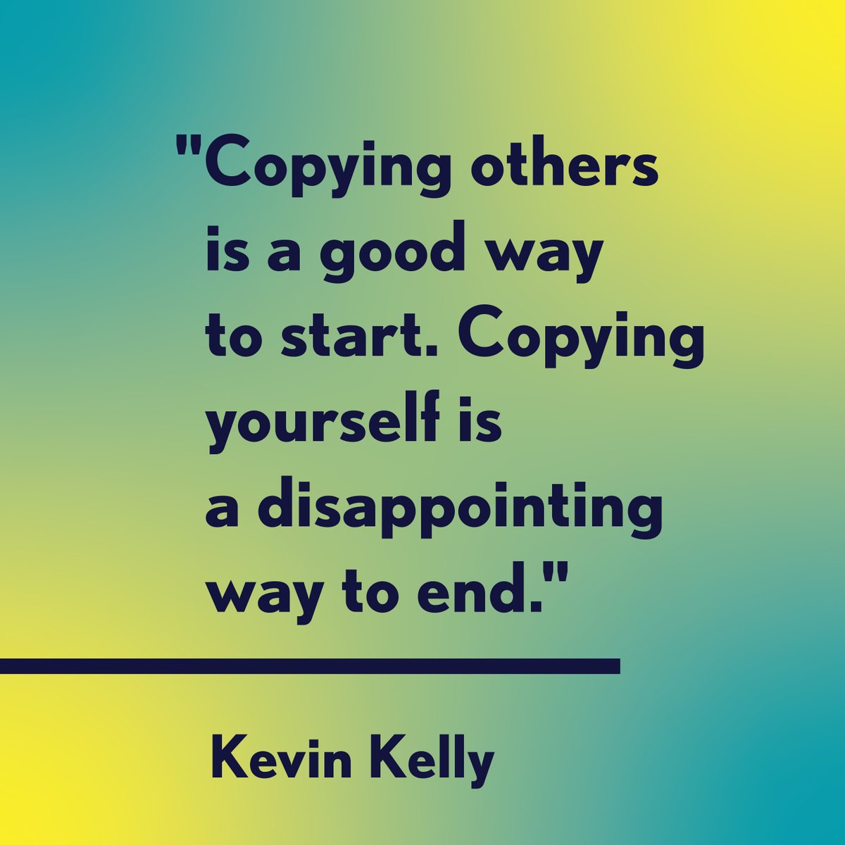 DanielPink's tweet photo. #DanielPink #KevinKelly #QOTD https://t.co/Lqr0u4ZPu5