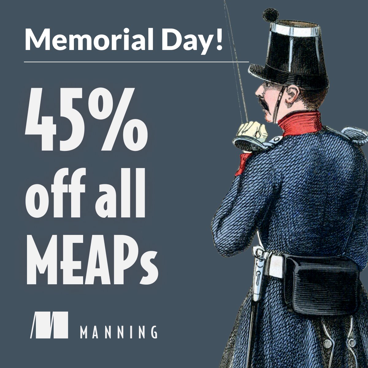 ManningBooks's tweet photo. In the mood for learning something new? Give your brain π§ a flex with 45% off all MEAPS inc. new titles such as 'Python How To' from @ycui01 or classics like 'Tiny C Projects' by @dangookin #Python #ManningBooks #cprogramming #developerchat
https://t.co/YEwYptZx2g https://t.co/FRlyUQSn0i