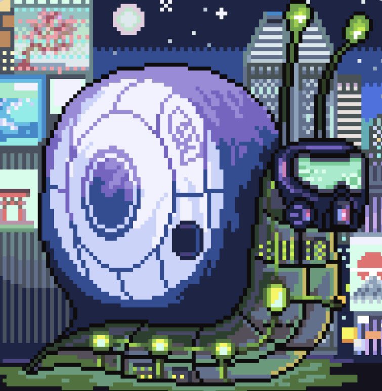 ErngEth's tweet photo. @CyberSnailsNFT @fr1ppe #SnailsFollowSnails https://t.co/T1VDDo0LM8