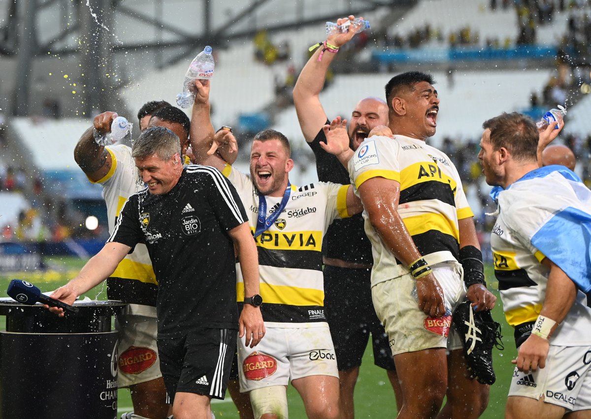 Ronan O'Gara's coaching career so far:

Racing 92 - Assistant 
1x TOP14 title🏆

Crusaders  Assistant 
2x SR titles🏆🏆

La Rochelle Head Coach 2019-2021
Currently 2nd on the TOP14 log
Reached the Champions Cup semis for the 1st time

DoR at La Rochelle
1x #HeinekenChampionsCup