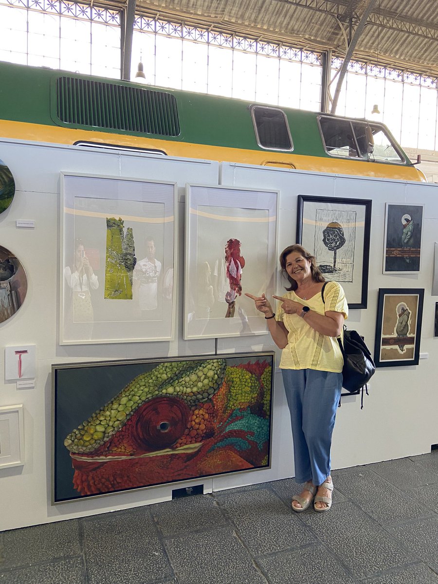 ghalmansa's tweet photo. Mis obras expuestas en Delicias con Arte (museo del ferrocarril) en Madrid 🫶 https://t.co/I91mn0y975