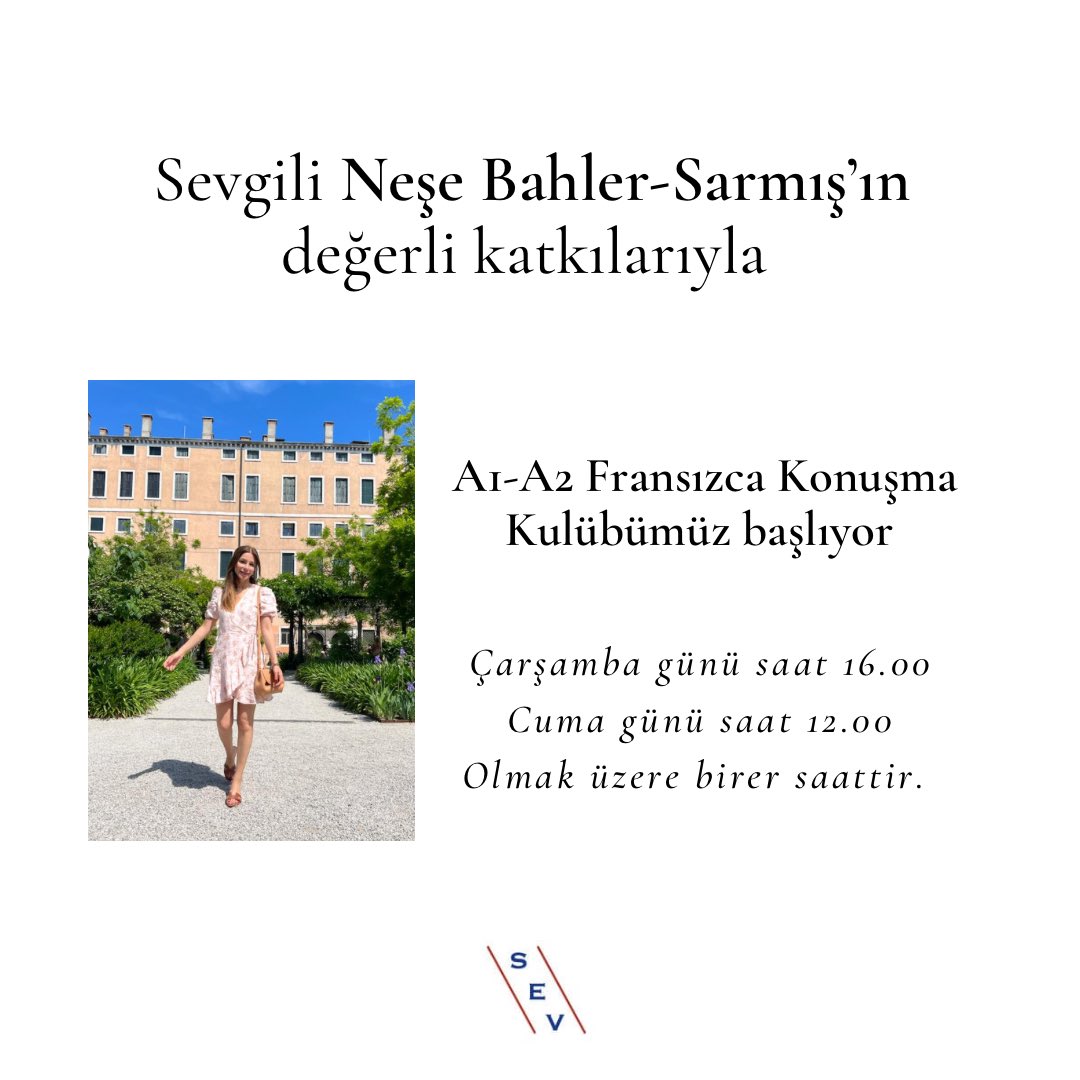 associationsev's tweet photo. Fransızca konuşma kulübümüze bekleriz. https://t.co/qtIz4oRf5m