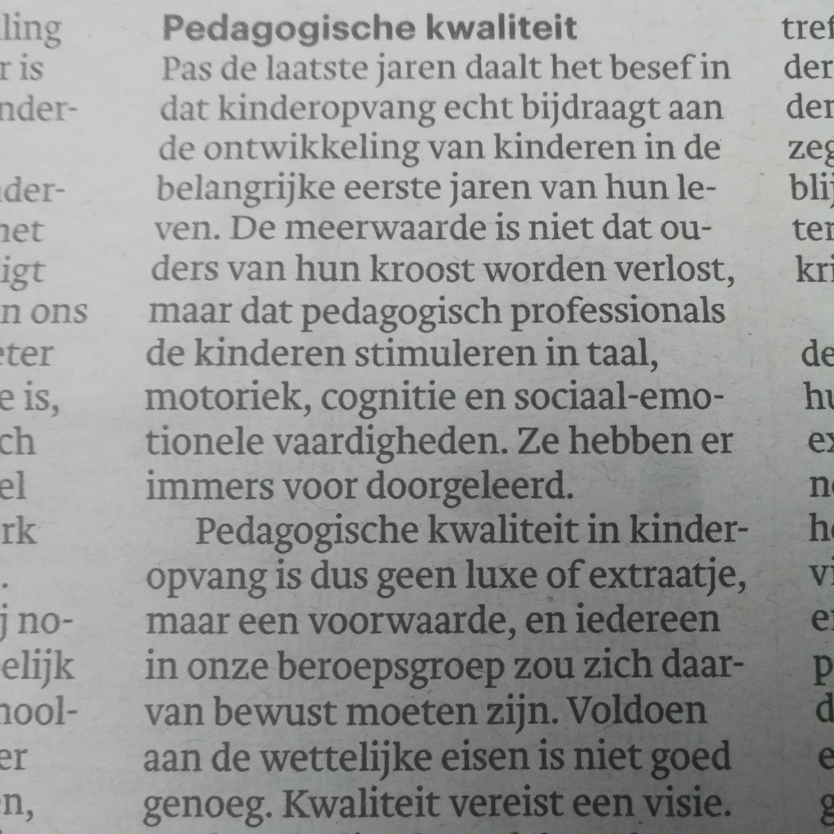 kleineiland's tweet photo. De toegevoegde waarde van kinderopvang #yvettevervoort #Trouw #beterlaatdannooit https://t.co/mNUPzvSKKP