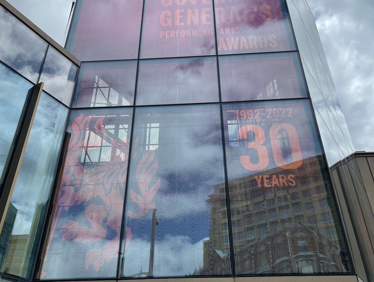 Great to be back in Ottawa with the NAC for the Governor General’s Performing Arts Awards this evening