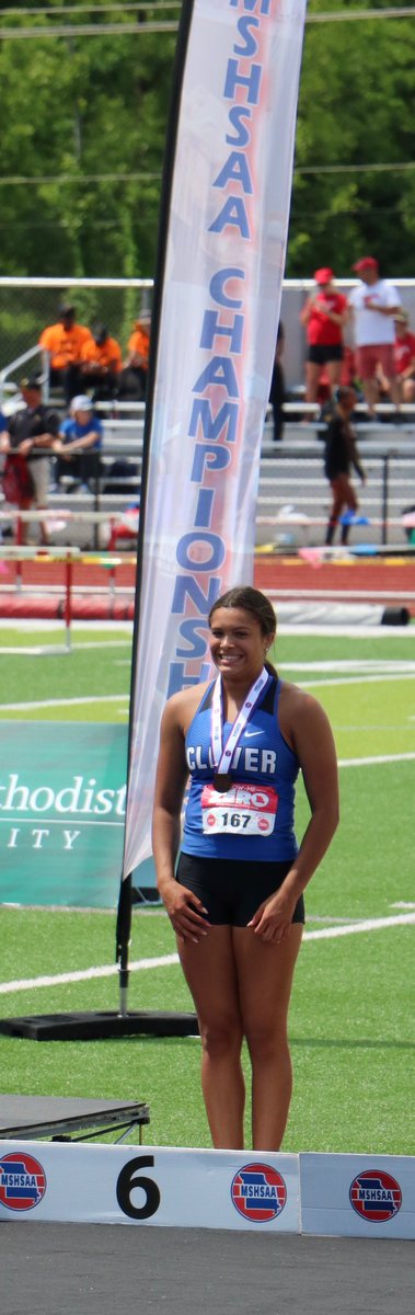 Congrats to <a href="/maliyaclark/">Maliya Clark</a> on finishing 6th in the 100 Hurdles with her new pr of 16.01 and finishing All-State! <a href="/cleverathletics/">Clever Athletics</a>