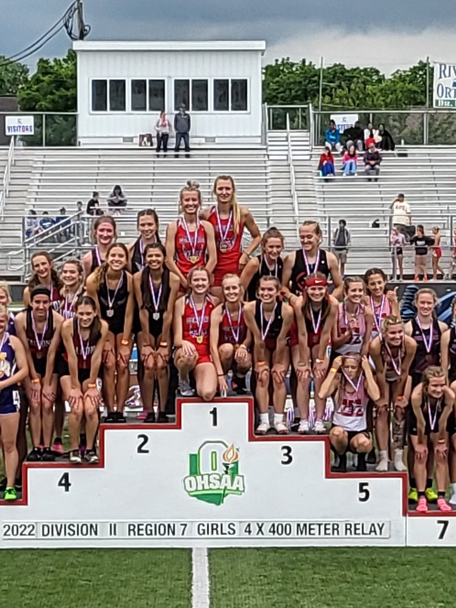 4x400 meter champions and new school record holders Nichols, Heath, Shriner, and Strong. State Bound!!!