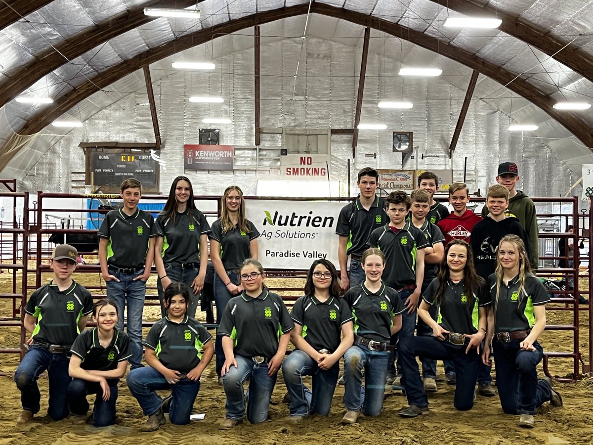 So proud to work for a company that supports #4-H. Thank - You Nutrien AG Solutions Paradise Valley for your continued support of our club ⁦<a href="/NutrienAgCda/">Nutrien Ag Solutions Canada</a>⁩ ⁦<a href="/NutrienAg_NAB/">Nutrien Ag Solutions - Northern Alberta</a>⁩