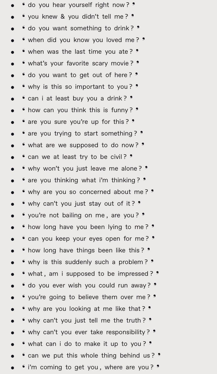 — 𝐒𝐓𝐀𝐑𝐓𝐄𝐑 𝐂𝐀𝐋𝐋 .

⤷ like this for a randomly selected sentence starter.