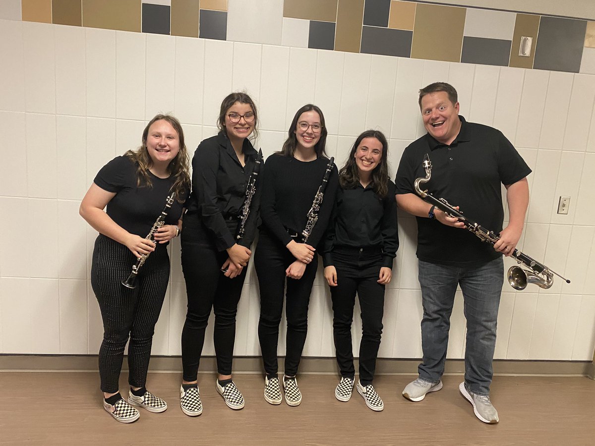 Our RCHS Clarinet Quartet (“The KCBelles”) are about to perform at the Texas State Solo &amp; Ensemble Contest in Pflugerville!  Chloe Rasmussen, Katie Stevens, Annabelle Rodriguez, &amp; Belle Herod are ready to kill it!  The quintet pictured would be outta this world!!!