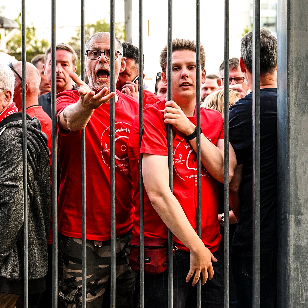 The scenes outside the Champions League final.