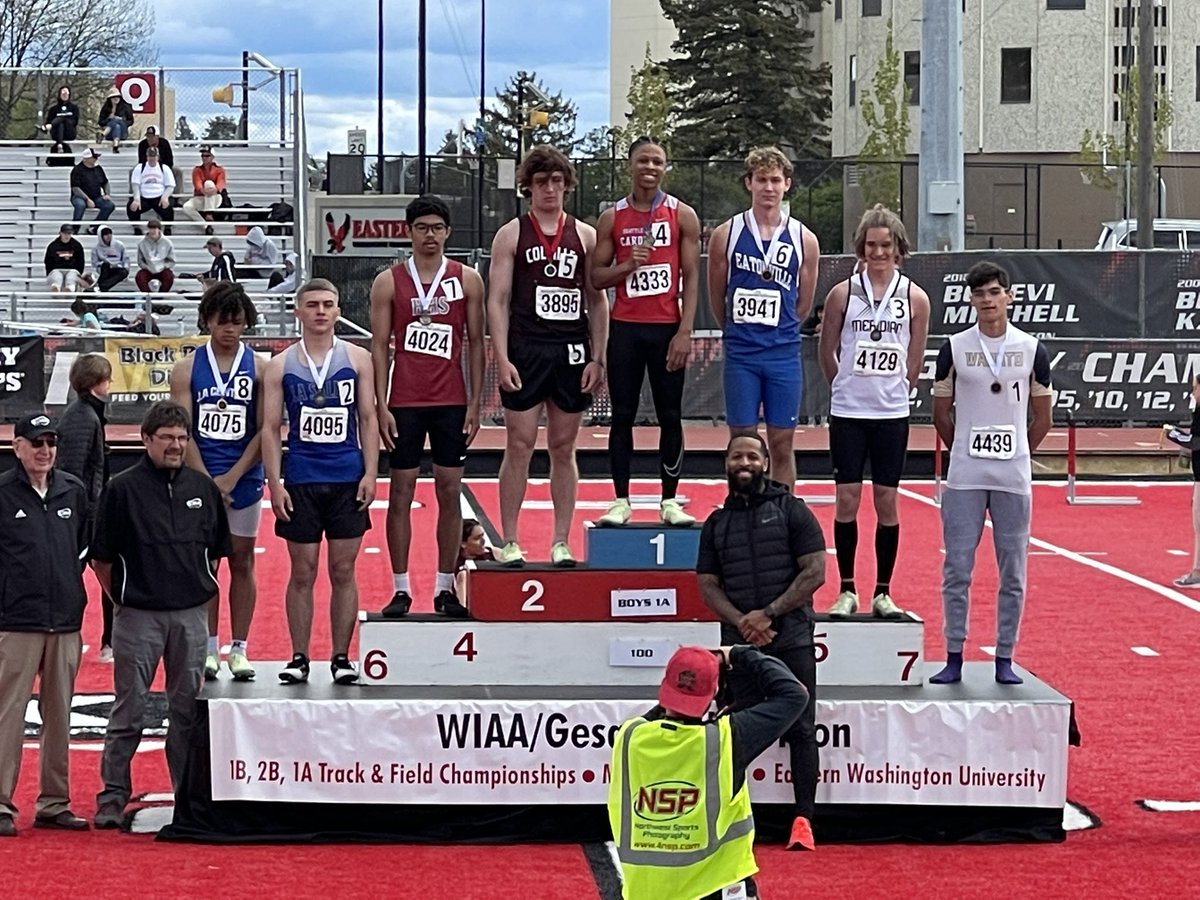 Seattle Academy Track & Field (@saastrack) on Twitter photo State Champ #2 for the meet! Reggie wins the 100m at the <a href="/wiaawa/">WIAA</a> 1A State Track meet! Special moment: His dad, <a href="/ReggieWithersp2/">Reggie Witherspoon Jr</a> who was All-Conference at <a href="/EWUFootball/">EWU Football 🏈</a> in the early 2000s was able to hang the gold medal on his son’s neck. <a href="/SeattleAcademy/">Seattle Academy</a> <a href="/SAASCardinals/">SAAS Athletics</a> #gocardinals State Champ #2 for the meet! Reggie wins the 100m at the <a href="/wiaawa/">WIAA</a> 1A State Track meet! Special moment: His dad, <a href="/ReggieWithersp2/">Reggie Witherspoon Jr</a> who was All-Conference at <a href="/EWUFootball/">EWU Football 🏈</a> in the early 2000s was able to hang the gold medal on his son’s neck. <a href="/SeattleAcademy/">Seattle Academy</a> <a href="/SAASCardinals/">SAAS Athletics</a> #gocardinals
