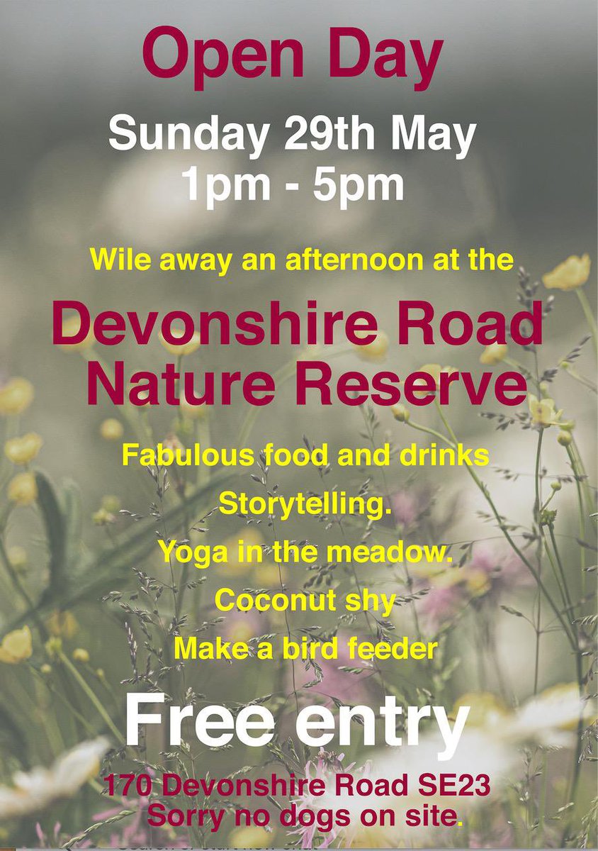 DevonshireRoadN's tweet photo. Reminder that it is our open day tomorrow. #se23 #se26 #se22 #se21 https://t.co/CFoRnsMBgh