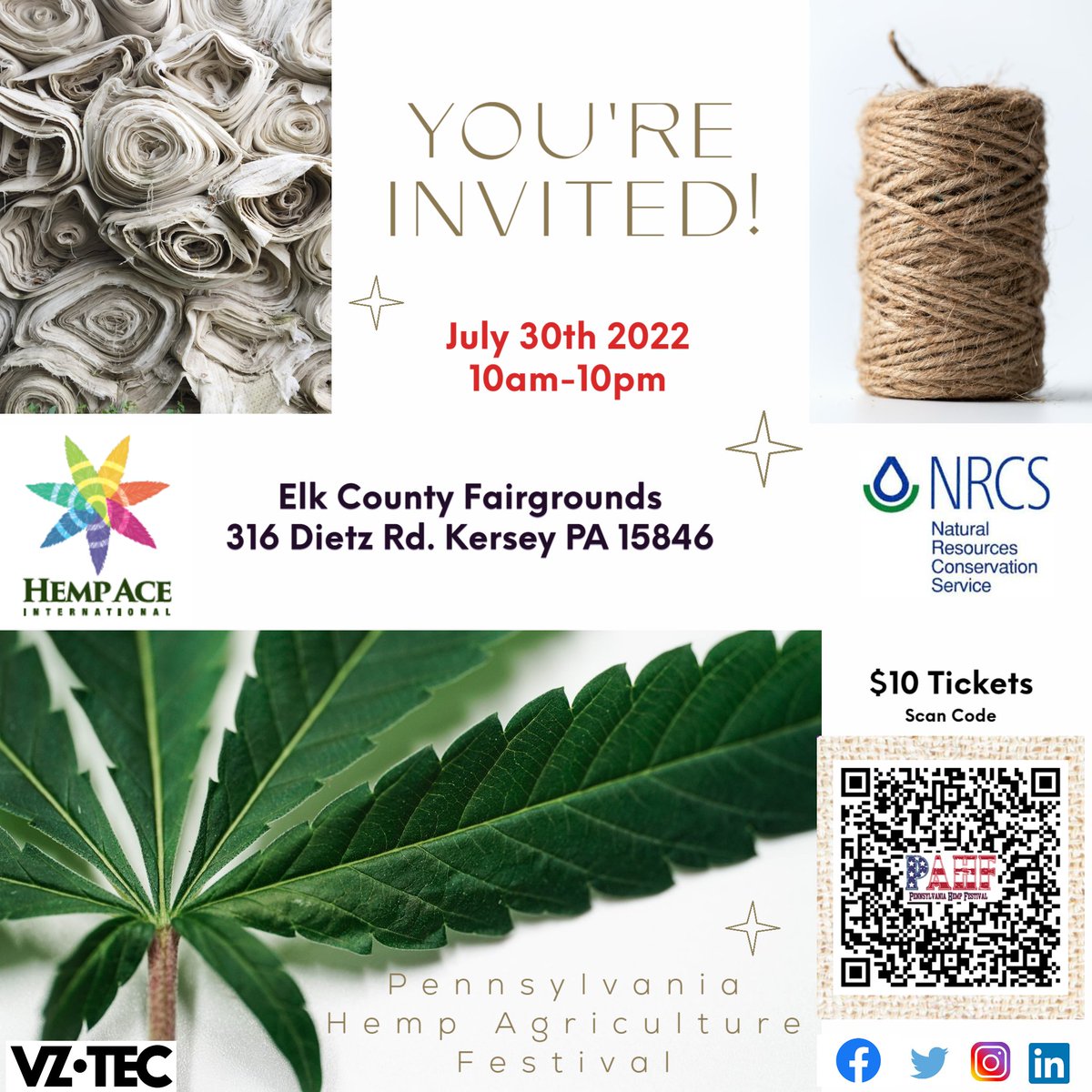 PurplePeaceLLC's tweet photo. Pennsylvania Hemp Agriculture Festival All-day live Music &amp; Education featuring equipment, bands, food trucks, beer/wine tent, games, dunk tank &amp; much more! Unused tickets are considered a donation to  local 501c3 nonprofit #networking #fun #CommunityDevelopment #hemp #farmgirls https://t.co/YxPbzMBUI1