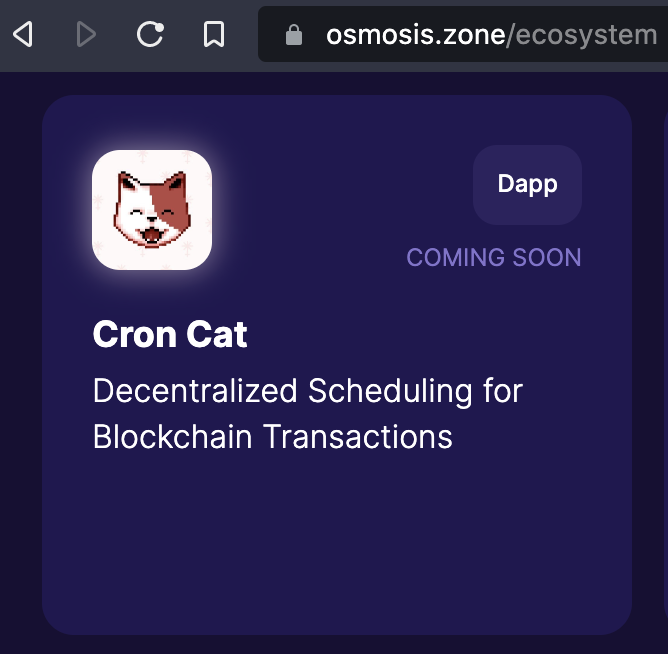 Cron.Cat | cat.stars croncats.osmo croncat.cosmos tweet media