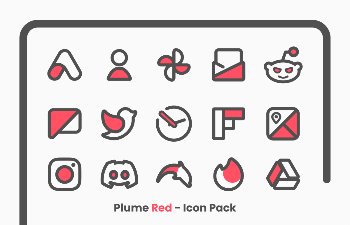 FLDesign5's tweet photo. Hi, guys! Plume Red - Icon Pack is on sale for a short time. Enjoy! 🥰😁😊
Link: https://t.co/1COs5LBaI5
#Iconpack #lineiconpack #rediconpack #homescreen
#androidcustomization #androidcustom #launcher https://t.co/8CHmPWrpxT
